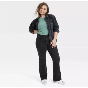 Women's Black Flare Jeans